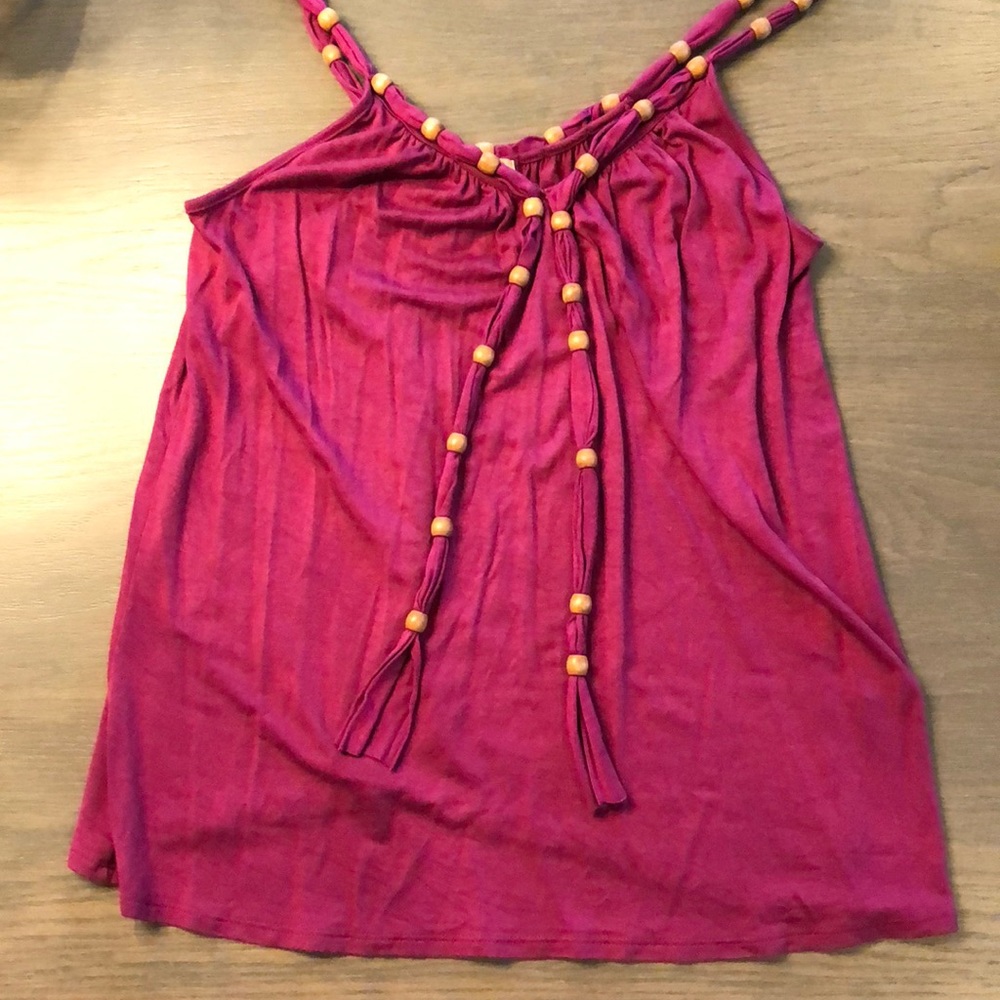 Ella Moss Like New fuschia Tank Top size Large